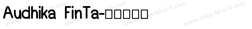 Audhika FinTa字体转换